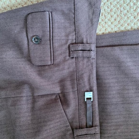 Classic 2 pieces brown pantsuit - Picture 8 of 11